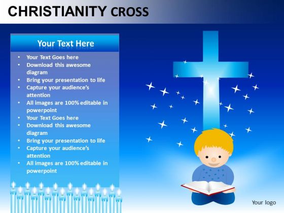 Bible Christianity Cross PowerPoint Slides And Ppt Diagram Templates