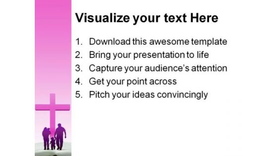 Bible Family Religion PowerPoint Template 0610