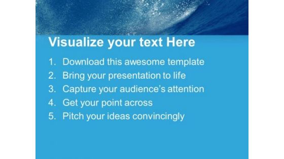 Big Changes Shown By Sea Tides Business Risk PowerPoint Templates Ppt Backgrounds For Slides 0413