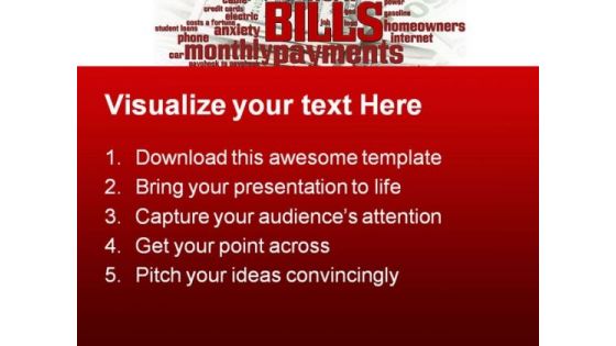 Bills Business PowerPoint Backgrounds And Templates 0111
