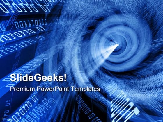 Binary Data Flow Abstract PowerPoint Templates And PowerPoint Backgrounds 0511