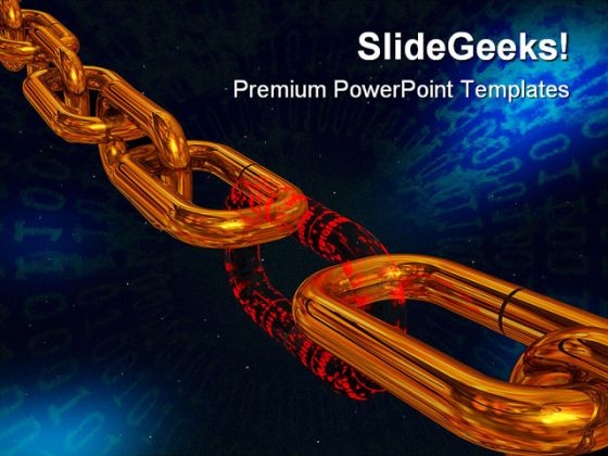 Binary Weakest Link Business PowerPoint Backgrounds And Templates 1210