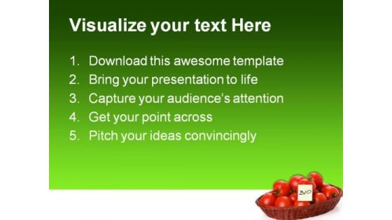 Bio Tomatoes Science PowerPoint Templates And PowerPoint Backgrounds 0411