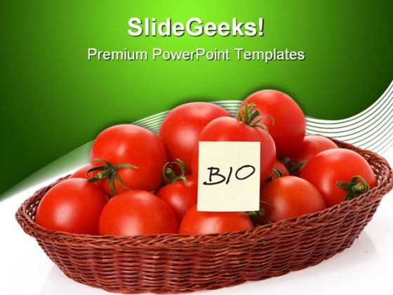 Bio Tomatoes Science PowerPoint Themes And PowerPoint Slides 0411
