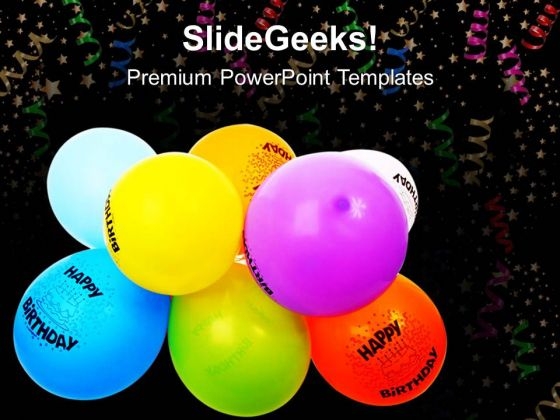 Birthday Balloons Events PowerPoint Templates And PowerPoint Themes 0512
