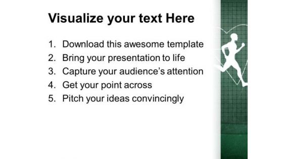 Blackboard With Healthy Heart Beat Medical PowerPoint Templates And PowerPoint Themes 0412