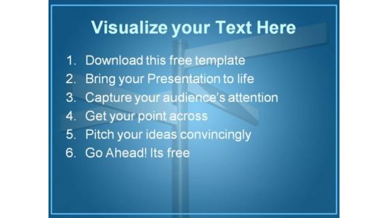 Multi-Directional Sign Board PPT Template