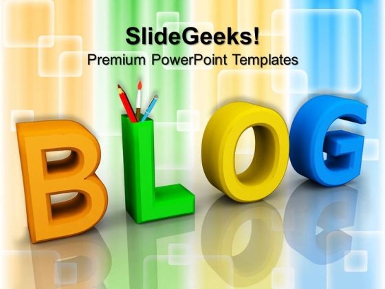 Blog Information Technology PowerPoint Templates And PowerPoint Themes 0712