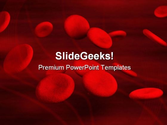 Blood Cells Medical PowerPoint Template 1110