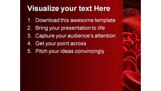 Blood Cells Medical PowerPoint Templates And PowerPoint Backgrounds 0411