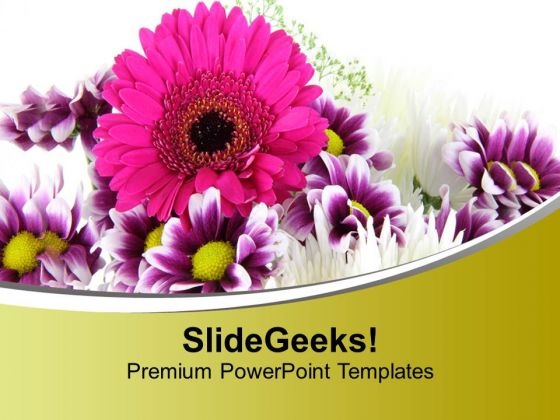 Blooming Flowers Beauty Of Nature PowerPoint Templates Ppt Backgrounds For Slides 0613