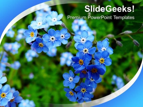 Blooming Flowers Nature PowerPoint Templates Ppt Backgrounds For Slides 0213