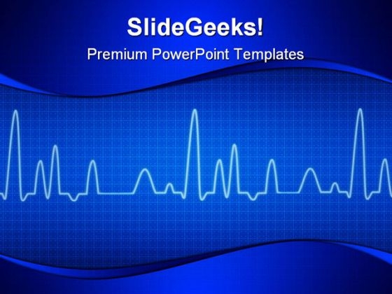 Blue Cardiogram Medical PowerPoint Templates And PowerPoint Backgrounds 0211