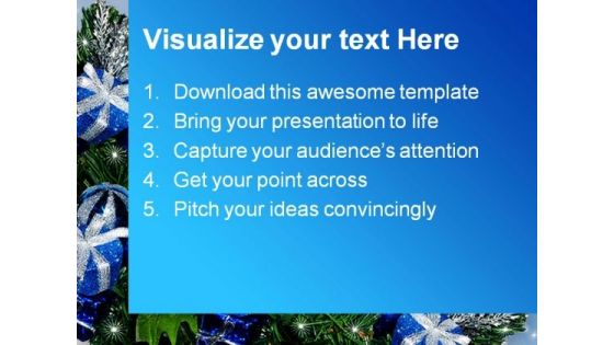 Blue Christmas Abstract Background PowerPoint Templates And PowerPoint Backgrounds 0611