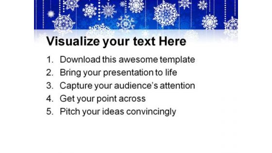 Blue Christmas Abstract PowerPoint Backgrounds And Templates 1210
