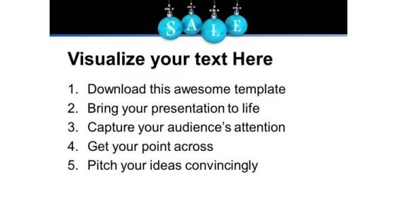 Blue Christmas Balls With Cross Sign Hanging PowerPoint Templates Ppt Backgrounds For Slides 1212