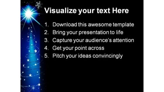 Blue Christmas PowerPoint Template 0610