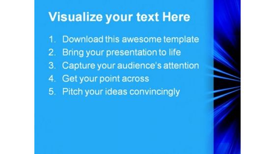 Blue Rays Of Light Background PowerPoint Templates And PowerPoint Backgrounds 0511