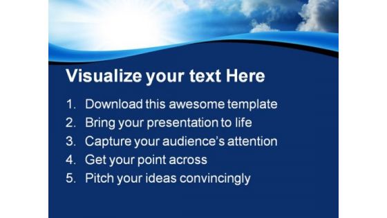 Blue Sky Nature PowerPoint Themes And PowerPoint Slides 0811