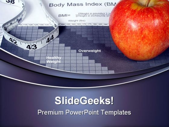 Body Mass Index Chart Health PowerPoint Templates And PowerPoint Backgrounds 0211