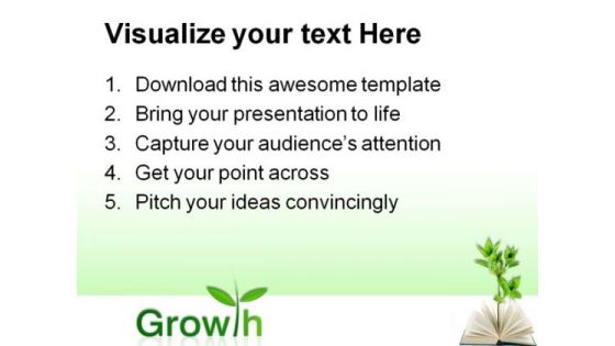 Book And Plant Business PowerPoint Themes And PowerPoint Slides 0511