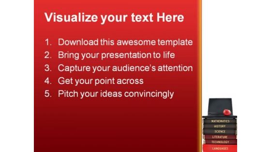Books01 Education PowerPoint Template 0810