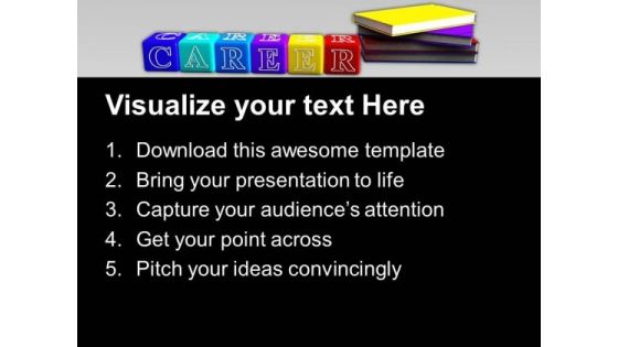 Books And Alphabet Cubes Future PowerPoint Templates And PowerPoint Themes 1012