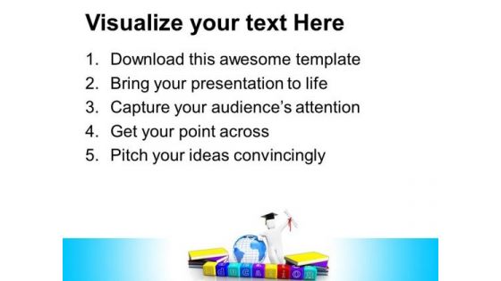Books And Alphabet Education PowerPoint Templates And PowerPoint Themes 0812