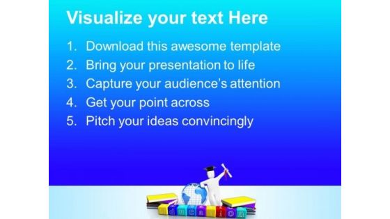 Books And Alphabet Education PowerPoint Templates And PowerPoint Themes 0812