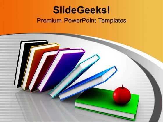 Books And Apples Together Future PowerPoint Templates Ppt Backgrounds For Slides 0313