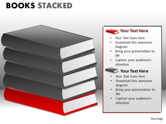 Books Diagrams For PowerPoint