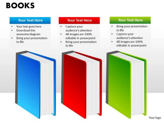 Books Education Business Editable PowerPoint Slides Ppt Templates