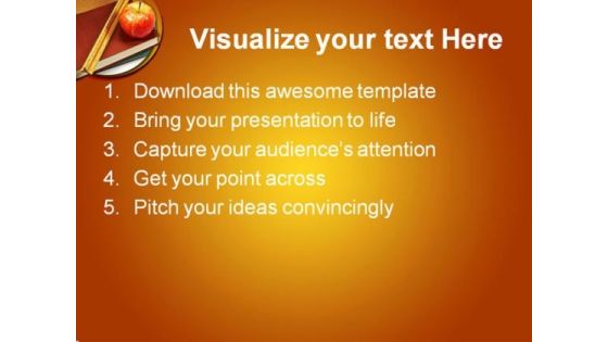 Books Education PowerPoint Template 0810