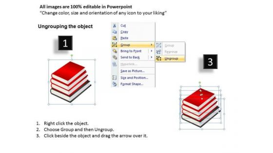 Books Stacked PowerPoint
