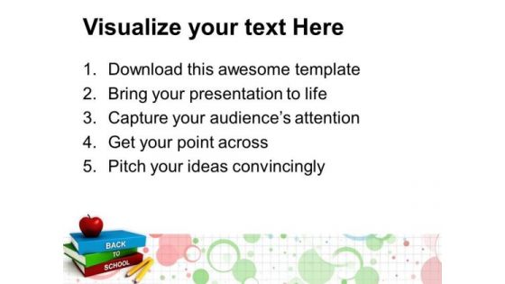 Books With Back To School PowerPoint Templates And PowerPoint Themes 0912