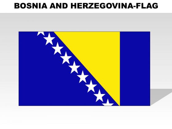Bosnia And Herzegovina Country PowerPoint Flags