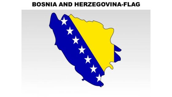 Bosnia And Herzegovina Country PowerPoint Flags