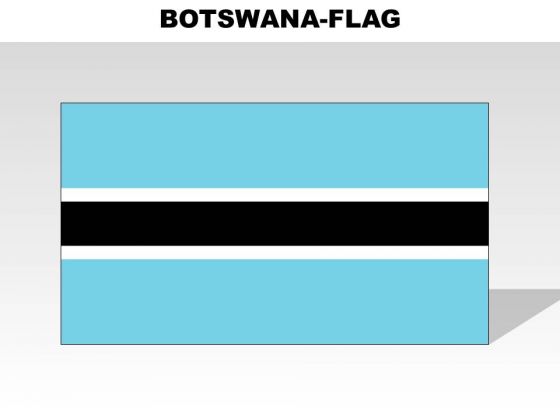 Botswana Country PowerPoint Flags