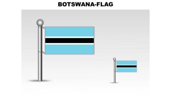 Botswana Country PowerPoint Flags