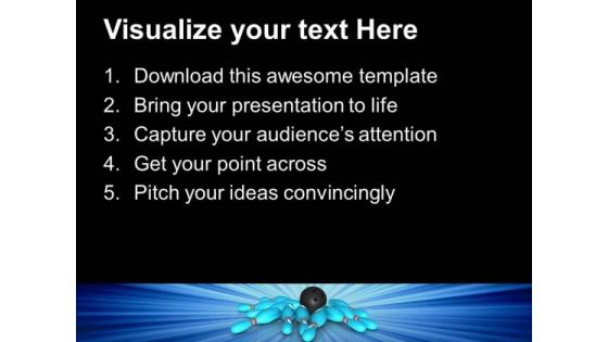 Bowling Game Business PowerPoint Templates And PowerPoint Themes 0512