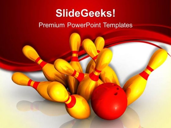 Bowling Game PowerPoint Templates And PowerPoint Themes 0412
