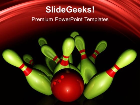 Bowling Game PowerPoint Templates And PowerPoint Themes 0512