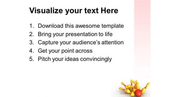 Bowling Game Success PowerPoint Templates And PowerPoint Themes 0512