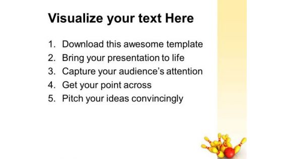 Bowling Success Game PowerPoint Templates And PowerPoint Themes 0412