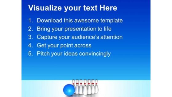 Bowling Target Game PowerPoint Templates And PowerPoint Themes 0512