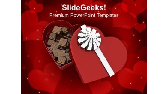 Box Of Heart With Chocolates PowerPoint Templates Ppt Backgrounds For Slides 0213