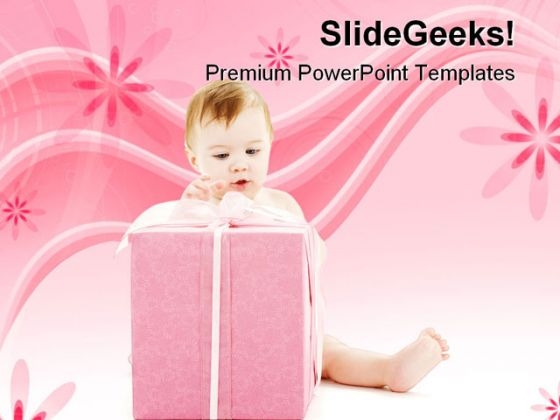 Boy With Gift Festival PowerPoint Templates And PowerPoint Backgrounds 0511