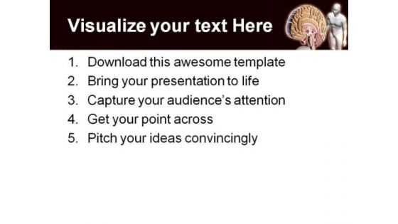 Brain Human People PowerPoint Template 0610