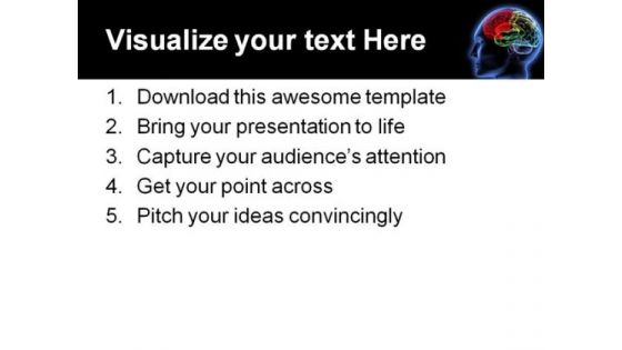 Brain Science PowerPoint Template 0610