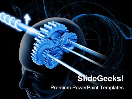 Brain Think Science PowerPoint Template 0610
